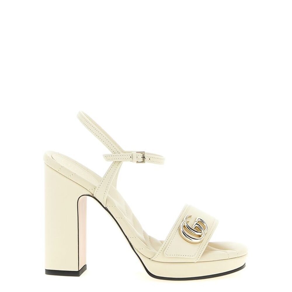 Gucci White Calfskin High Heel Women's Pumps